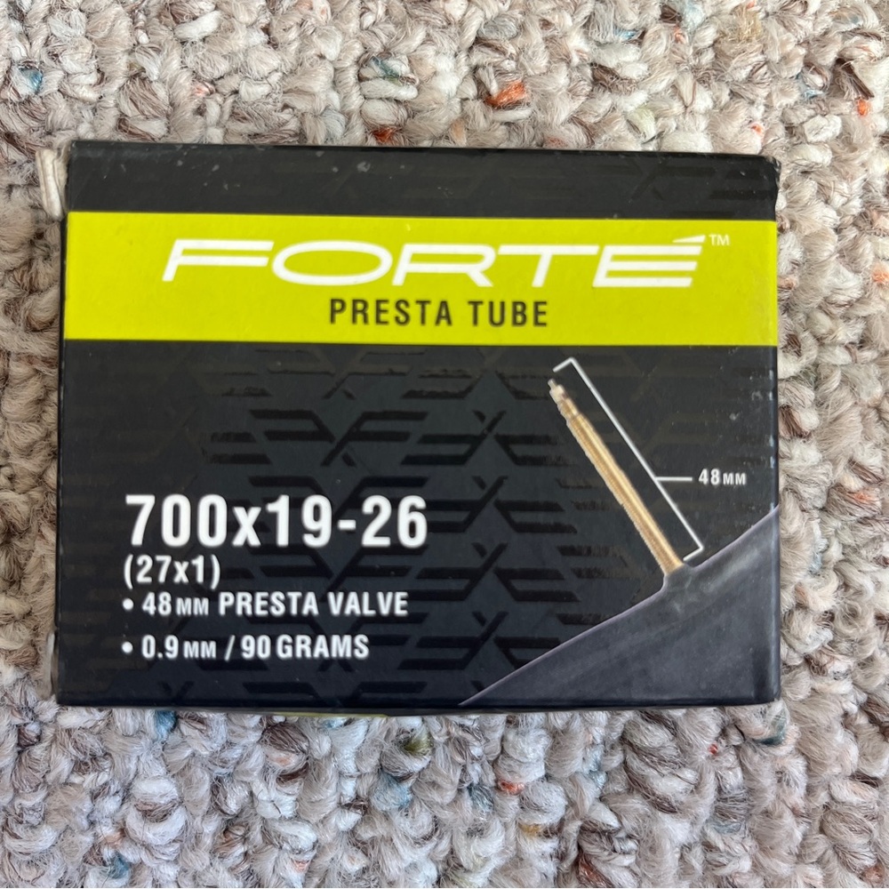 Forte Black Bicycle Tube
